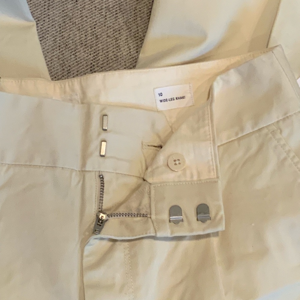 GAP Light Tan High Rise Wide Leg Pants - Picture 4 of 4